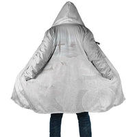 Niue White Sunday Tapu Fanau Cloak Fiti Pua Mix Hiapo Tapa LT7 Unisex White - Polynesian Pride