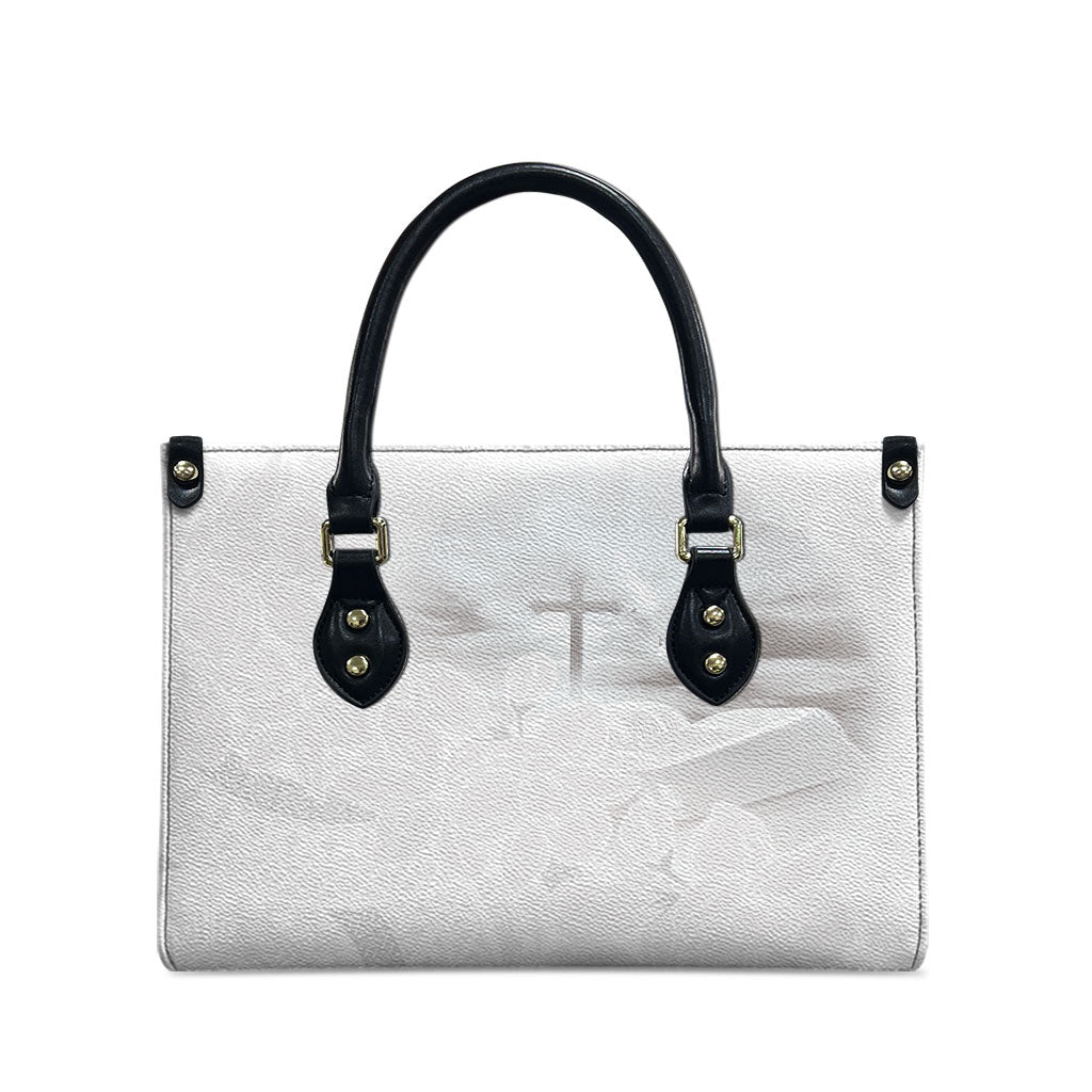 Niue White Sunday Tapu Fanau Leather Bag Fiti Pua Mix Hiapo Tapa
