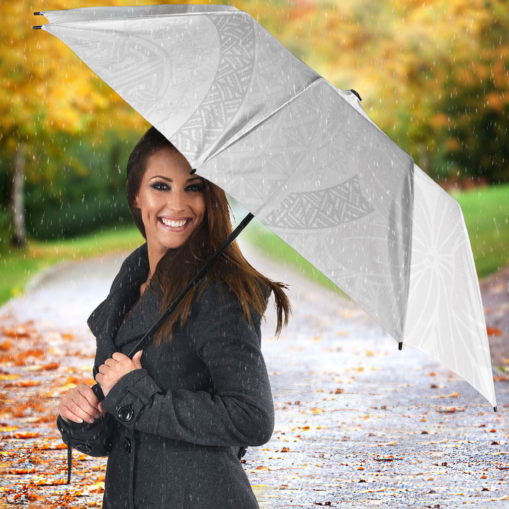 Niue White Sunday Tapu Fanau Umbrella Fiti Pua Mix Hiapo Tapa LT7 - Polynesian Pride
