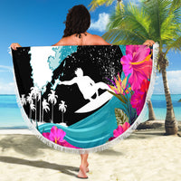 Hawaii Surfing Beach Blanket Triple Crown Rides The Waves LT7 - Wonder Print Shop