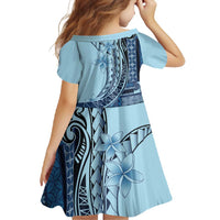 Samoa Siapo Mamanu Family Matching Off Shoulder Maxi Dress and Hawaiian Shirt Plumeria Navy Blue Motifs LT7 - Polynesian Pride