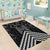 Aotearoa Taniko Pattern Area Rug Poutama Mix Kowhai Flowers