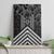 Aotearoa Taniko Pattern Canvas Wall Art Poutama Mix Kowhai Flowers