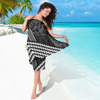 Aotearoa Taniko Pattern Sarong Poutama Mix Kowhai Flowers