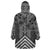 Aotearoa Taniko Pattern Wearable Blanket Hoodie Poutama Mix Kowhai Flowers