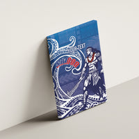 Samoa Manuia le Aso Tuto'atasi Siapo Motif Canvas Wall Art Warrior with Nifo Oti