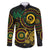 Vanuatu Personalized Aboriginal Arts Family Matching Off The Shoulder Long Sleeve Dress and Hawaiian Shirt Turtle and Iguana Special - Polynesian Pride