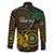 Vanuatu Personalized Aboriginal Arts Family Matching Off The Shoulder Long Sleeve Dress and Hawaiian Shirt Turtle and Iguana Special - Polynesian Pride