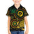 Vanuatu Personalized Aboriginal Arts Family Matching Off The Shoulder Long Sleeve Dress and Hawaiian Shirt Turtle and Iguana Special - Polynesian Pride