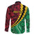 Vanuatu Personalized Tribal Family Matching Off Shoulder Maxi Dress and Hawaiian Shirt Aboriginal Inspired Mix Style - Polynesian Pride