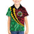 Vanuatu Personalized Tribal Family Matching Off Shoulder Maxi Dress and Hawaiian Shirt Aboriginal Inspired Mix Style - Polynesian Pride