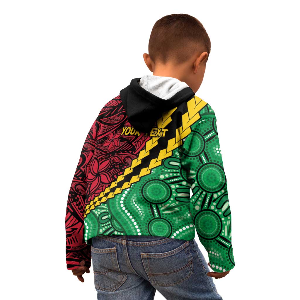Vanuatu Personalized Tribal Kid Hoodie Aboriginal Inspired Mix Style - Polynesian Pride