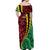 Vanuatu Personalized Tribal Off Shoulder Maxi Dress Aboriginal Inspired Mix Style - Polynesian Pride