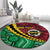 Vanuatu Personalized Tribal Round Carpet Aboriginal Inspired Mix Style - Polynesian Pride
