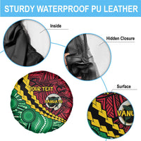 Vanuatu Personalized Tribal Spare Tire Cover Aboriginal Inspired Mix Style - Polynesian Pride