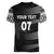 Personalised Fiji Rugby Women V Neck T Shirt Kaiviti WC 2023 Jersey Replica - Black LT7 - Polynesian Pride