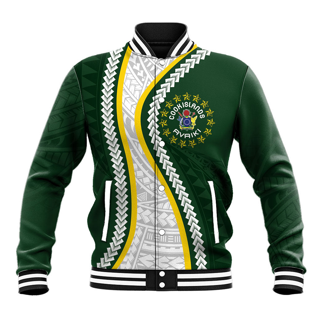 Cook Islands Rugby Personalized Avaiki Baseball Jacket GO Kuki