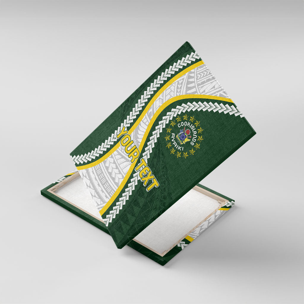 Cook Islands Rugby Personalized Avaiki Canvas Wall Art GO Kuki