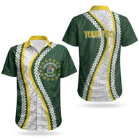 Cook Islands Rugby Personalized Avaiki Couples Matching Mermaid Dress and Hawaiian Shirt GO Kuki