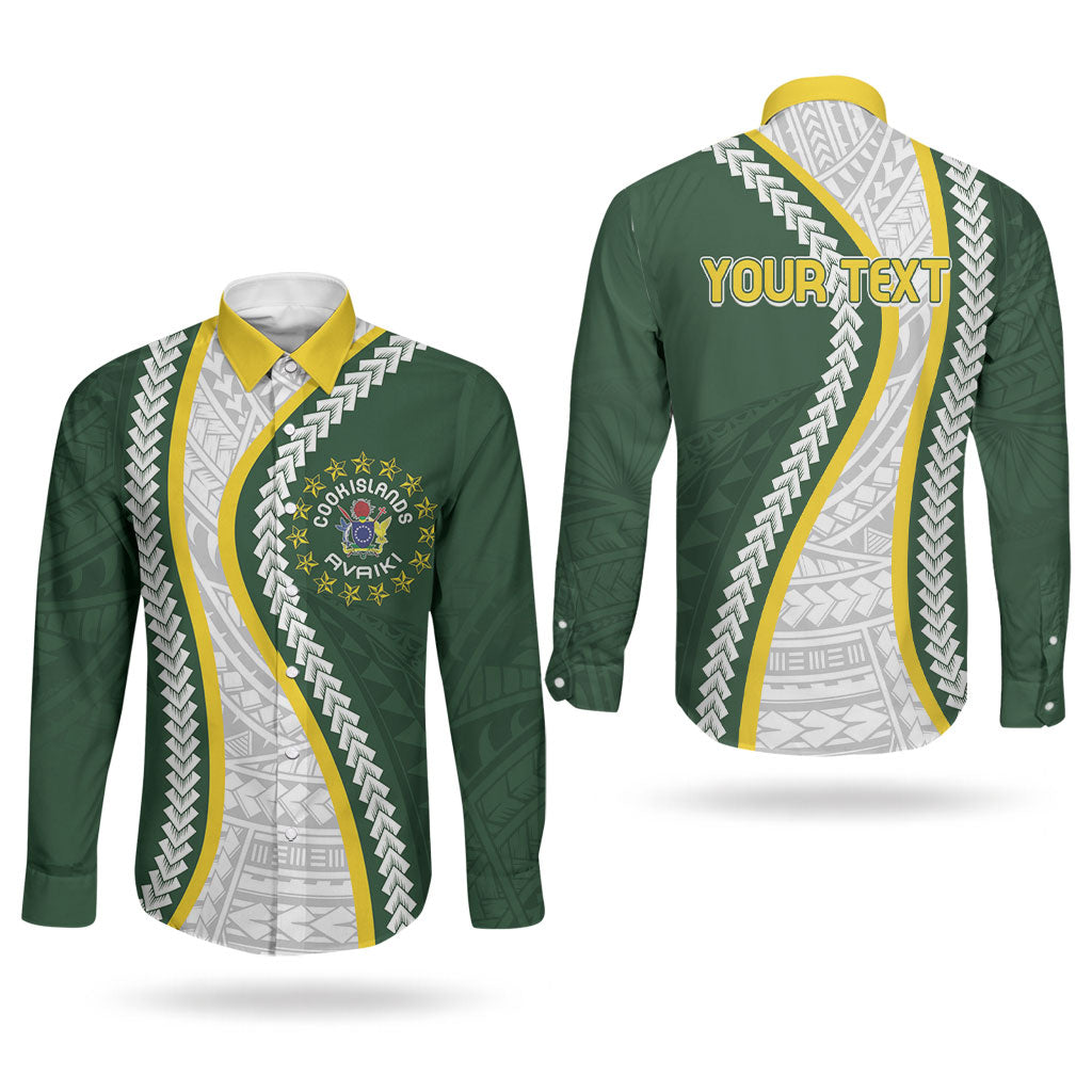 Cook Islands Rugby Personalized Avaiki Couples Matching Mermaid Dress and Long Sleeve Button Shirt GO Kuki