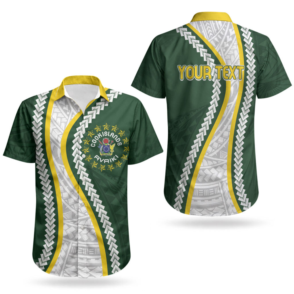 Cook Islands Rugby Personalized Avaiki Couples Matching Off Shoulder Short Dress and Hawaiian Shirt GO Kuki