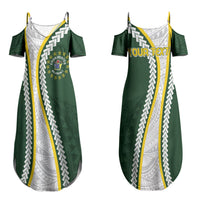 Cook Islands Rugby Personalized Avaiki Couples Matching Summer Maxi Dress and Hawaiian Shirt GO Kuki