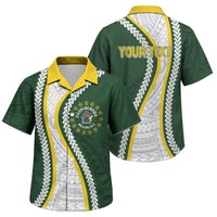 Cook Islands Rugby Personalized Avaiki Family Matching Off Shoulder Maxi Dress and Hawaiian Shirt GO Kuki