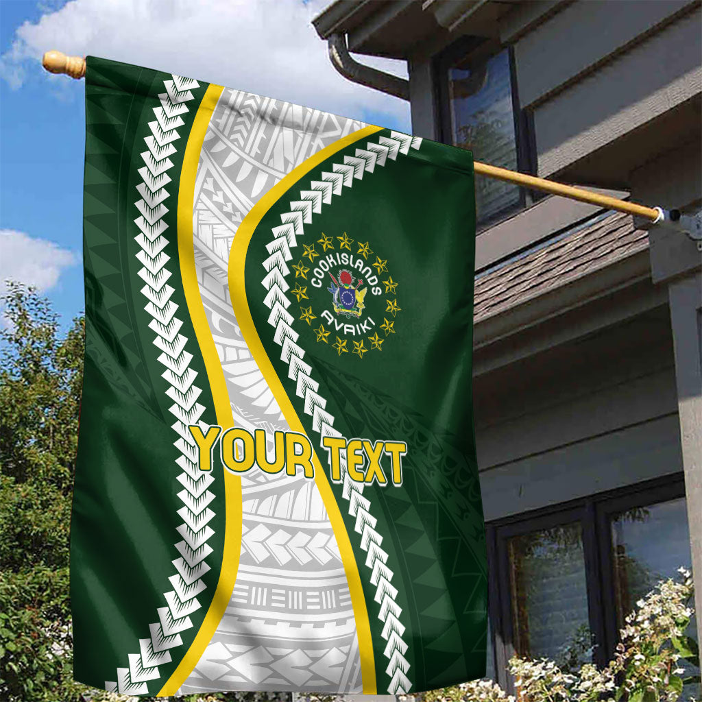 Cook Islands Rugby Personalized Avaiki Garden Flag GO Kuki