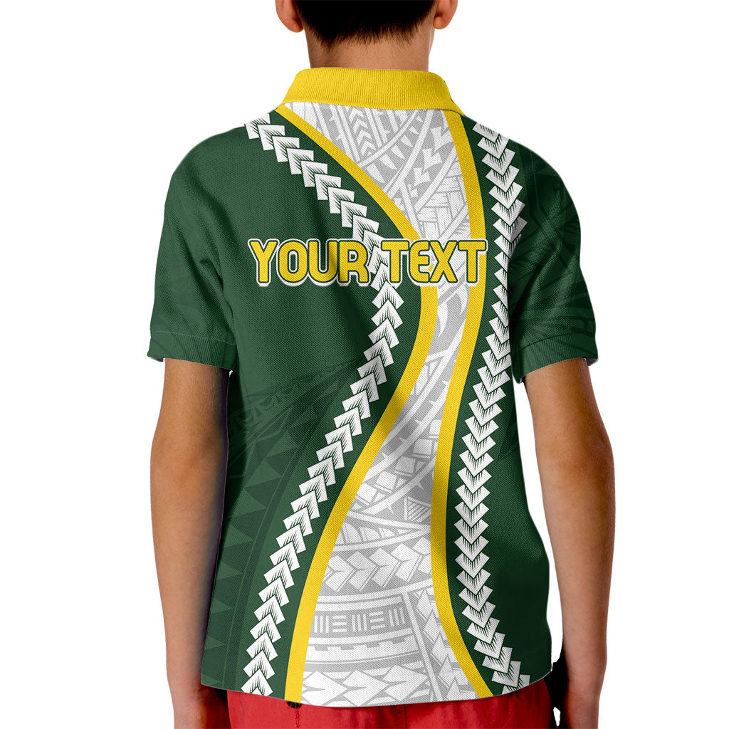 Cook Islands Rugby Personalized Avaiki Kid Polo Shirt GO Kuki