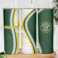 Cook Islands Rugby Personalized Avaiki Skinny Tumbler GO Kuki