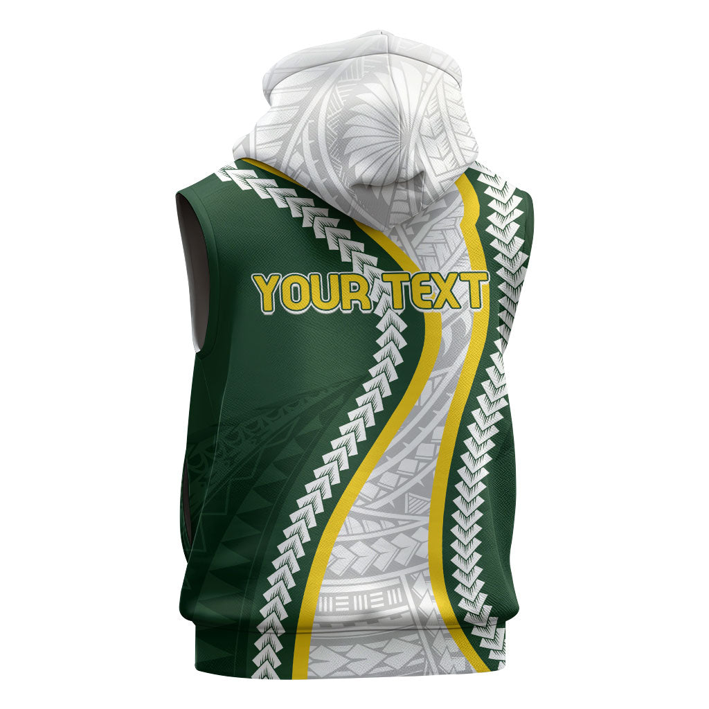 Cook Islands Rugby Personalized Avaiki Sleeveless Hoodie GO Kuki