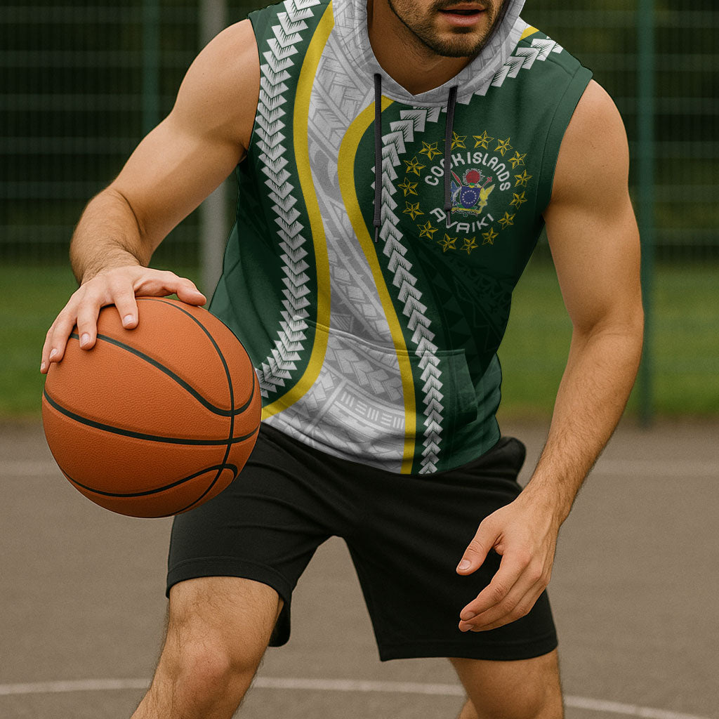 Cook Islands Rugby Personalized Avaiki Sleeveless Hoodie GO Kuki