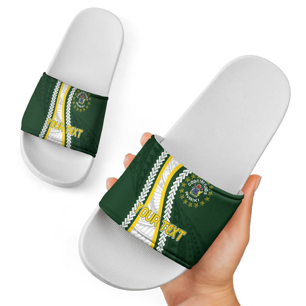 Cook Islands Rugby Personalized Avaiki Slide Sandals GO Kuki