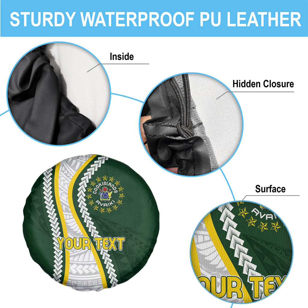 Cook Islands Rugby Personalized Avaiki Spare Tire Cover GO Kuki