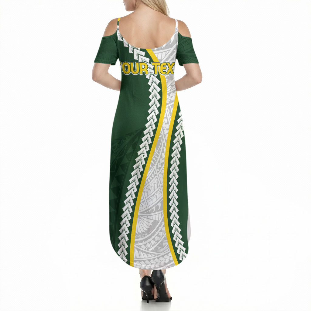 Cook Islands Rugby Personalized Avaiki Summer Maxi Dress GO Kuki