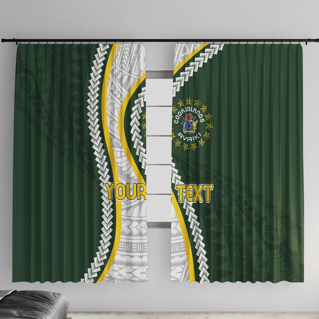 Cook Islands Rugby Personalized Avaiki Window Curtain GO Kuki