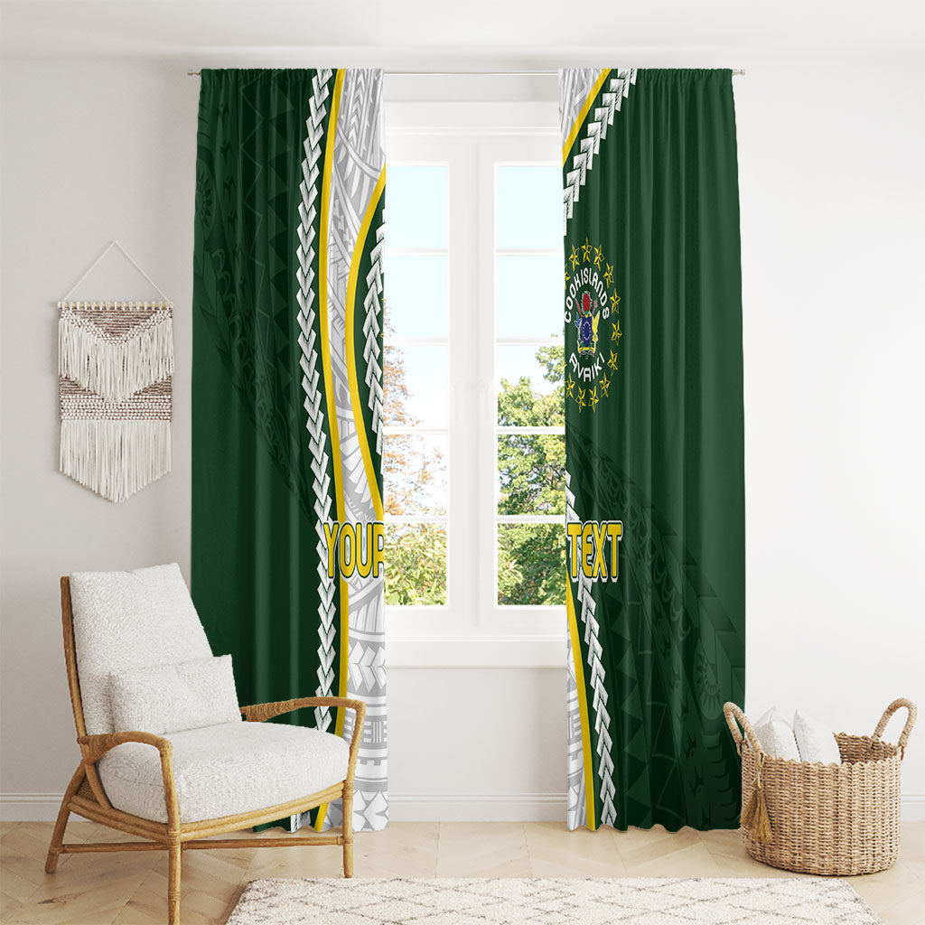 Cook Islands Rugby Personalized Avaiki Window Curtain GO Kuki