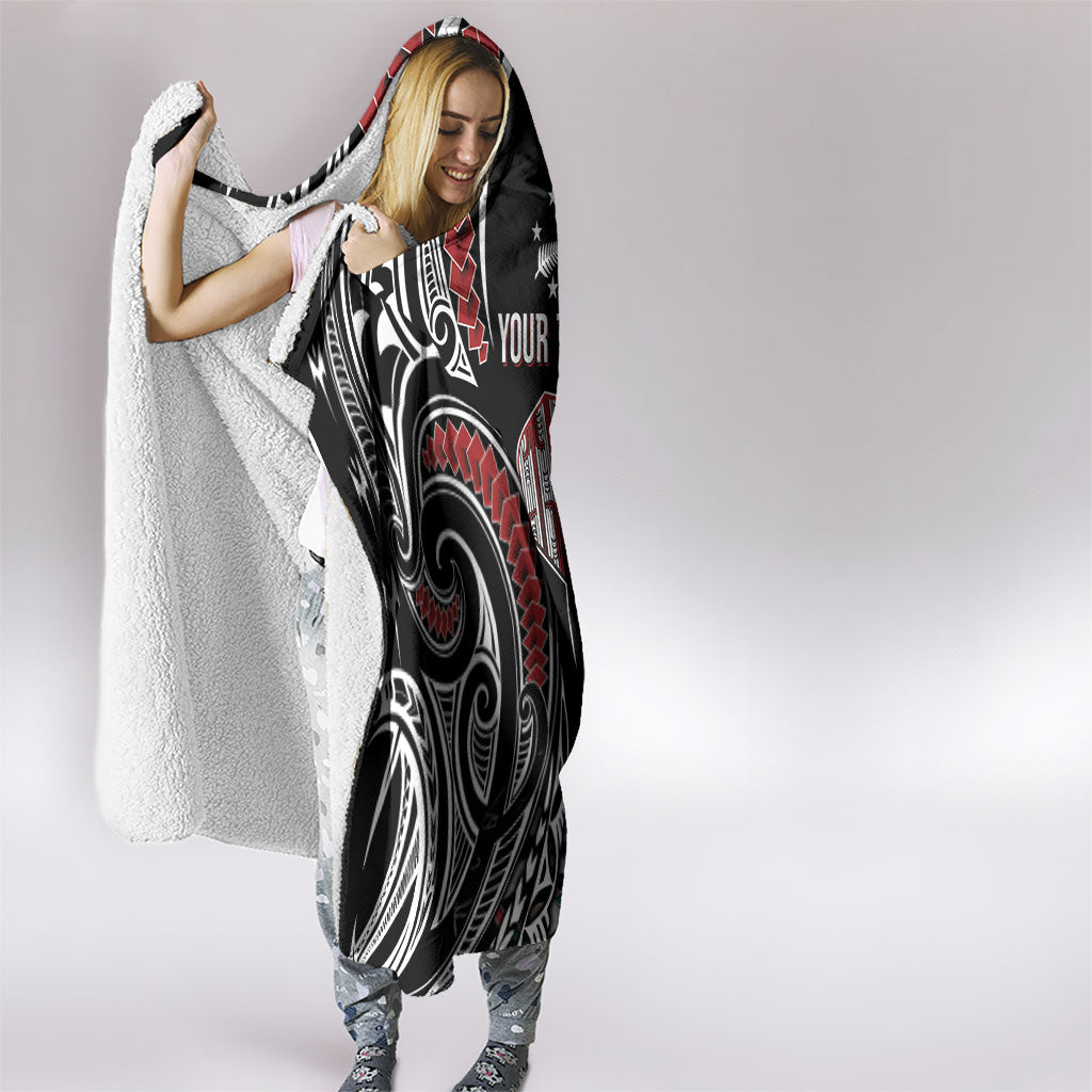 New Zealand Darts Personalized Hei Manaia Hooded Blanket Classic Kowhaiwhai