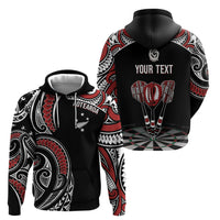 New Zealand Darts Personalized Hei Manaia Hoodie Classic Kowhaiwhai