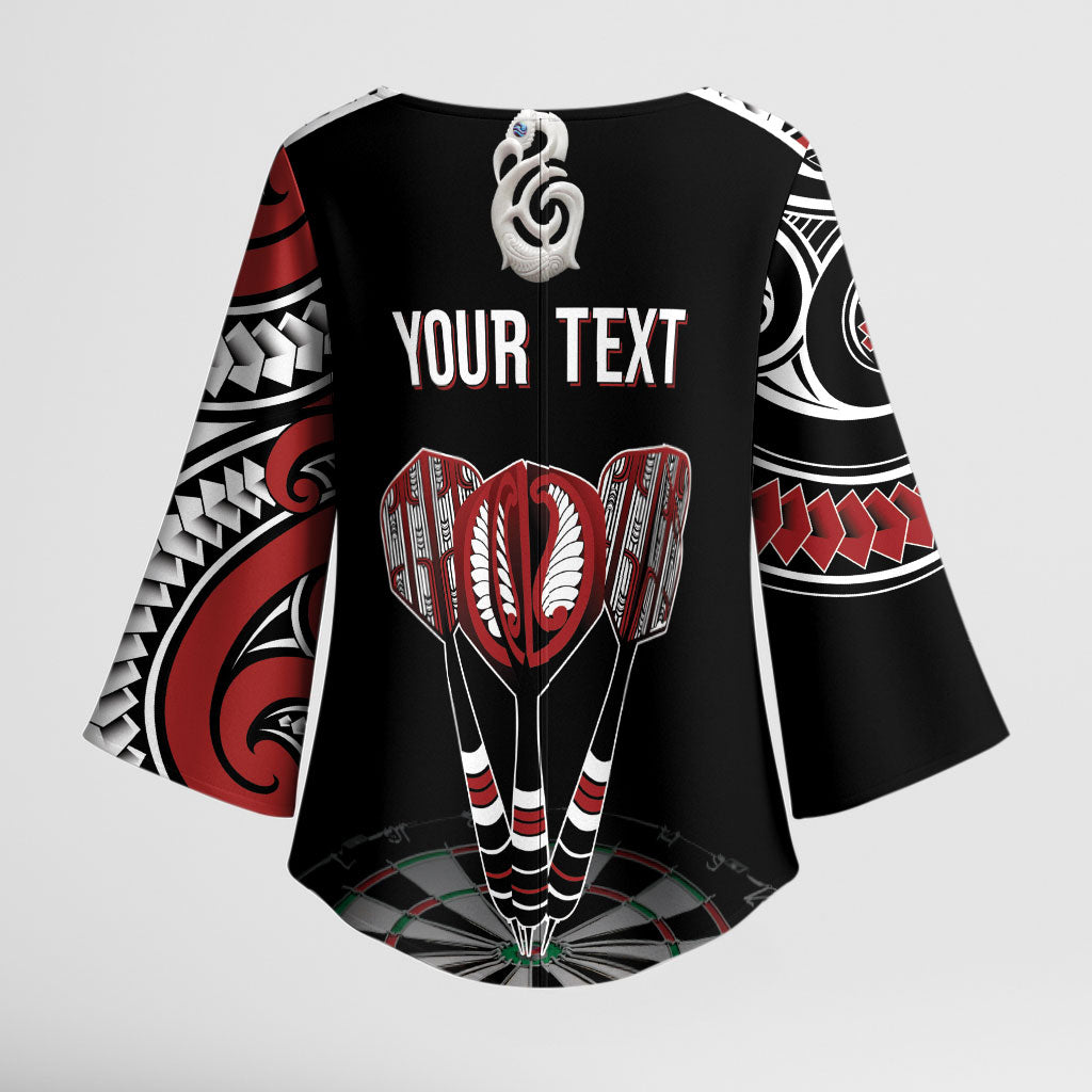 New Zealand Darts Personalized Hei Manaia Kimono Sleeve Blouse Classic Kowhaiwhai