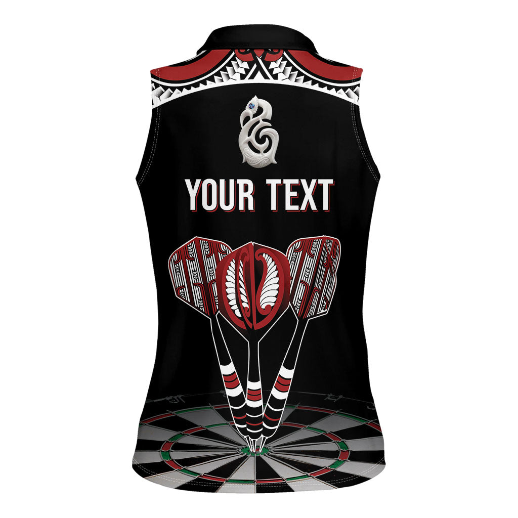 New Zealand Darts Personalized Hei Manaia Women Sleeveless Polo Shirt Classic Kowhaiwhai