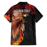 Papua New Guinea Personalised Family Matching Off The Shoulder Long Sleeve Dress and Hawaiian Shirt Grunge Style 49th Independence Anni LT7 - Polynesian Pride