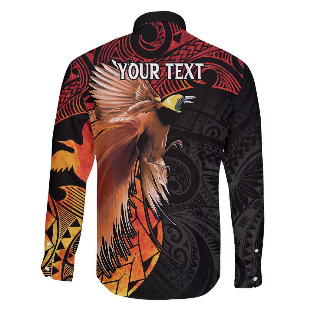 Papua New Guinea Personalised Family Matching Off Shoulder Maxi Dress and Hawaiian Shirt Grunge Style 49th Independence Anni LT7 - Polynesian Pride