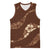 Aloha Hawaii Floral Tapa Basketball Jersey Patchwork Mocha - Polynesian Pride