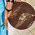 Aloha Hawaii Floral Tapa Beach Blanket Patchwork Mocha - Polynesian Pride