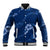 Aloha Hawaii Floral Tapa Baseball Jacket Patchwork Navy - Polynesian Pride