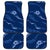 Aloha Hawaii Floral Tapa Car Mats Patchwork Navy - Polynesian Pride