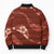 Aloha Hawaii Floral Tapa Bomber Puffer Jacket Patchwork Crimson - Polynesian Pride