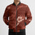 Aloha Hawaii Floral Tapa Bomber Puffer Jacket Patchwork Crimson - Polynesian Pride