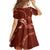 Aloha Hawaii Floral Tapa Family Matching Tank Maxi Dress and Hawaiian Shirt Patchwork Crimson - Polynesian Pride